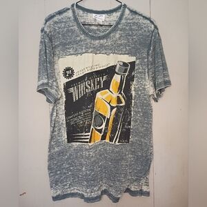 Wrangler Distressed Blue Whiskey Graphic Tee